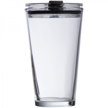 Logotrade ärikingi foto: Kaanega klaasist kruus WATTENSCHEID 400 ml