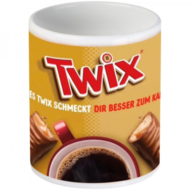 Logo trade reklaamkingitused foto: Klassikaline kohvikruus allover print VIESTE 300 ml