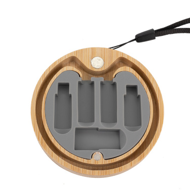 Logo trade reklaamkingituse pilt: 4in1 kaabel puidust korpuses, LH-ZM01