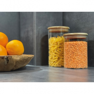 Logo trade reklaamtooted foto: Klaasist säilitusnõu kaanega ONTARIO 1000 ml