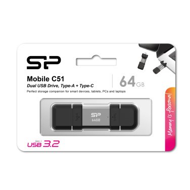 Logotrade firmakingi foto: Mälupulk Silicon Power Mobile – C51 3.2, 64GB