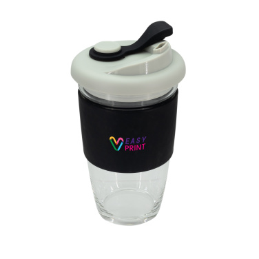 Logo trade reklaamkingituse pilt: Klaasist kohvitass 424 ml