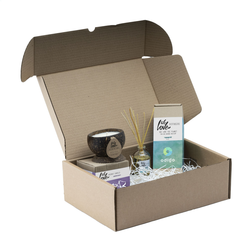 Logotrade reklaamtoote foto: We Love The Planet kodulõhnastajate kinkekomplekt