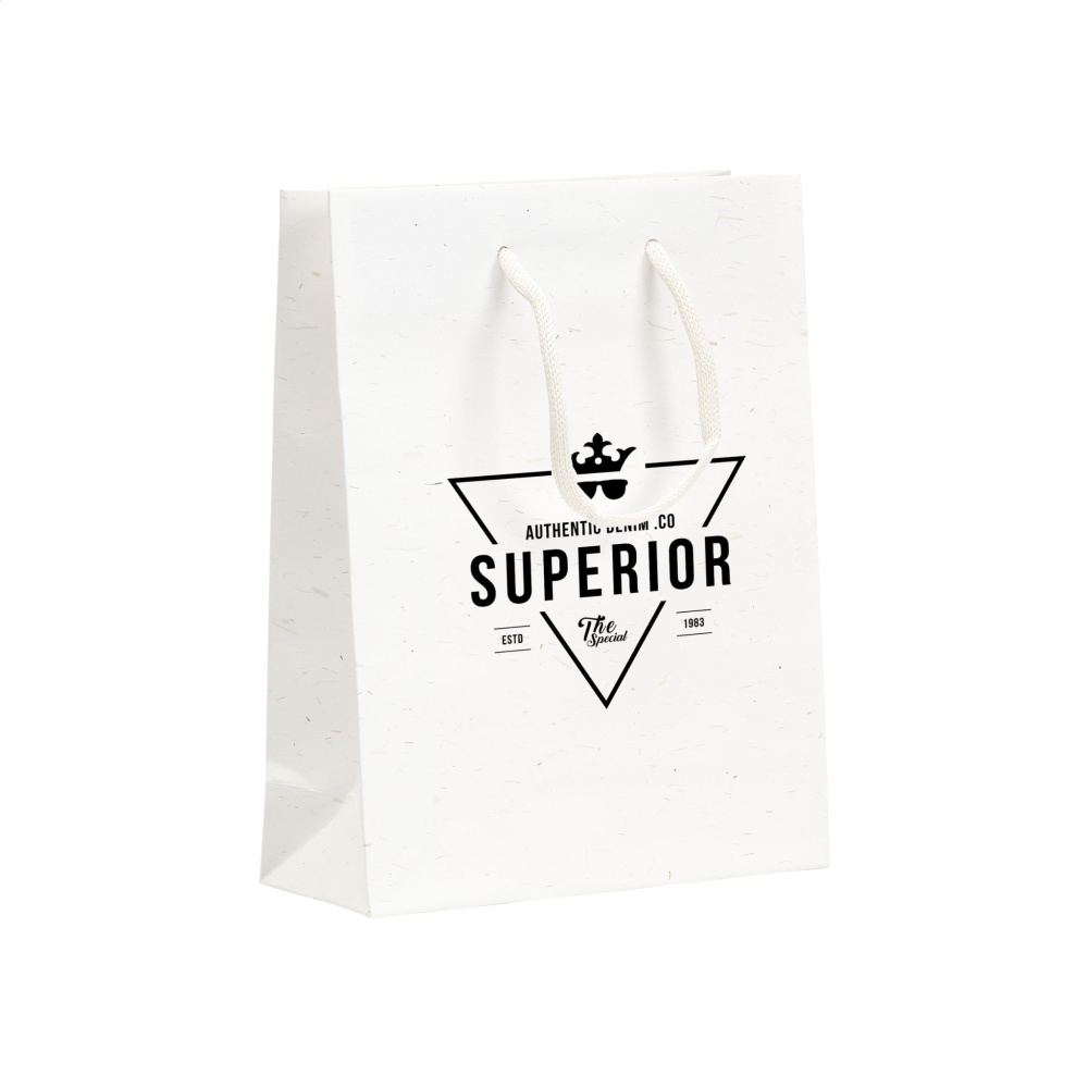 Logo trade meened foto: Õlgkiududega taaskasutatud Leaf It Bag (180 g/m²) S