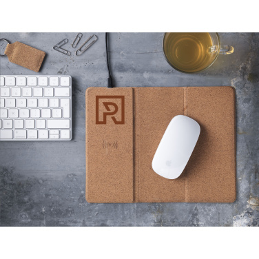 Logo trade ärikingituse pilt: Korgist juhtmevaba laadimisega hiirepadi