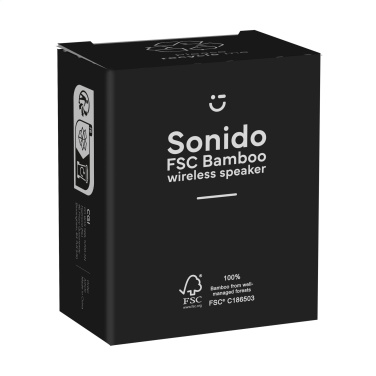 Logo trade reklaamkingitused foto: Sonido 5W bambusest juhtmevaba kõlar