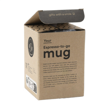 Logo trade ärikingituse pilt: Espresso-to-Go kruus RCS taaskasutatud terasest 170 ml