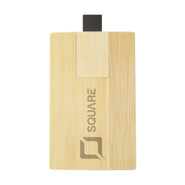 Logo trade reklaamkingi pilt: Krediitkaart USB Bamboo 16 GB