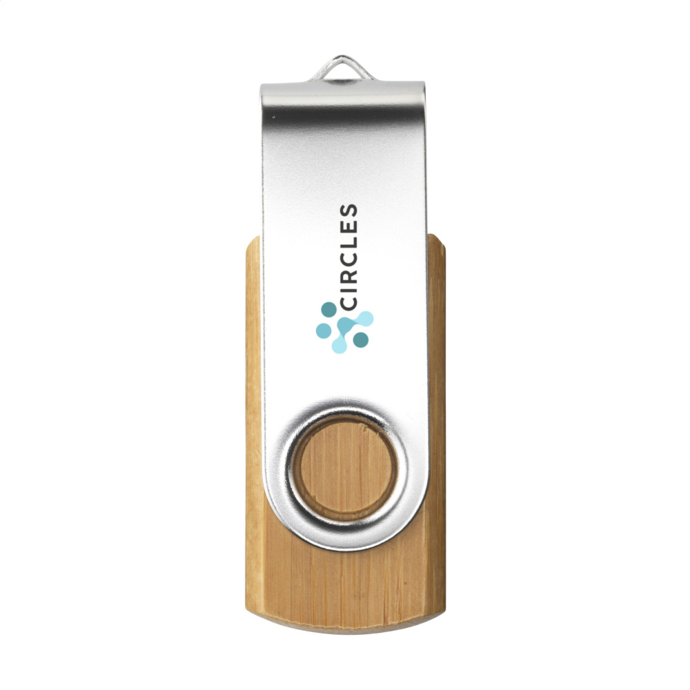 Logotrade ärikingi foto: USB Twist Bamboo laost 32 GB