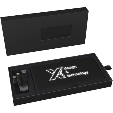 Logo trade reklaamtooted foto: SCX.design P30 8000 mAh valgustusega päikesepatareiga akupank
