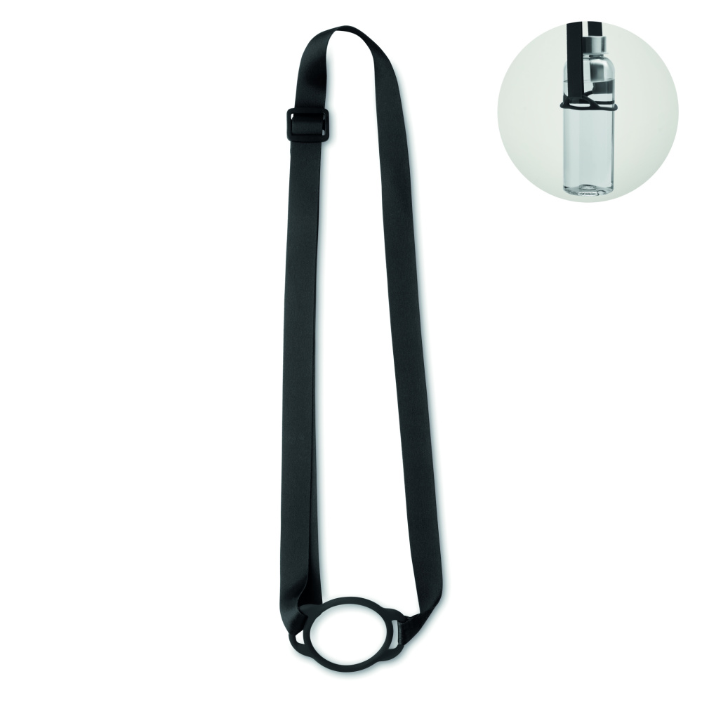 Logo trade reklaamtoote pilt: LANCUP must pael koos topsihoidjaga 6cm