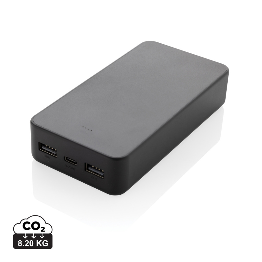Logotrade meened pilt: Boostcore RCS taaskasutatud plastist akupank 20 000 mAh USB C