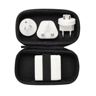 Logotrade reklaamkingitused pilt: TravelCharge Pro RCS plastikust reisilaadija USB C-ga
