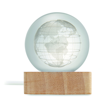 Logotrade reklaamkingi foto: LED-klaasist kera Globe