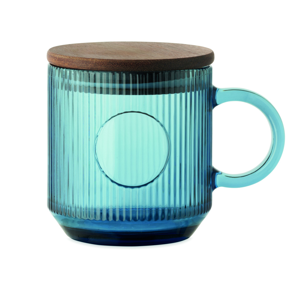 Logotrade reklaamkingi foto: Ribiline klaasist kruus 300ml VITRIO MUG