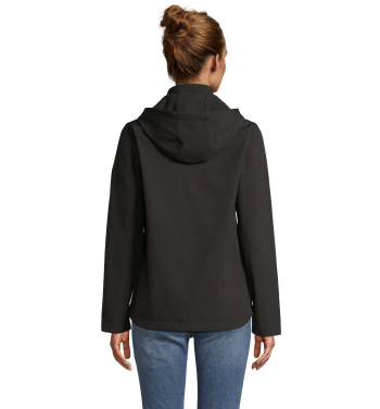Logotrade ärikingitused pilt: RACE naiste kapuutsiga softshell