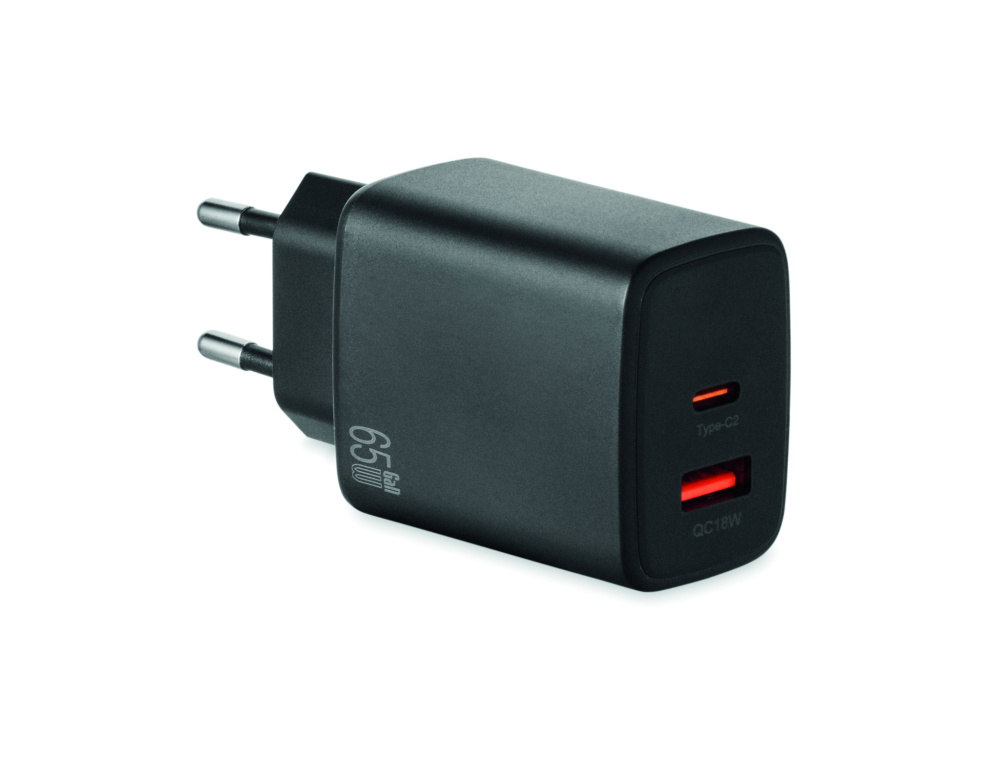 Logotrade firmakingid pilt: EXTEN EL 2-kontaktiline adapter/laadija