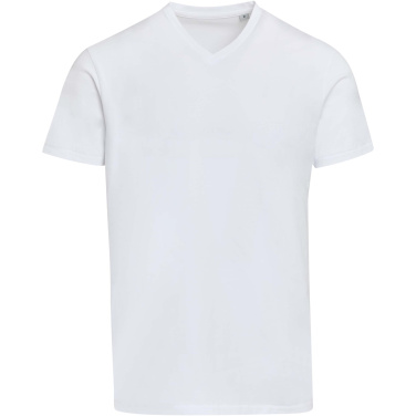 Logo trade reklaamkingituse pilt: Balfour 200 g/m² lühikeste varrukatega V-kaelusega unisex OCS orgaaniline T-särk