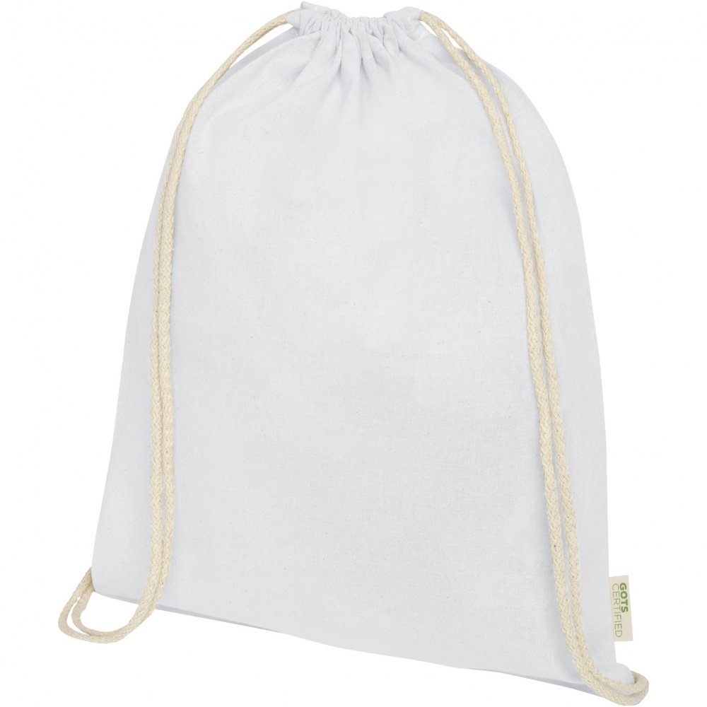 Logo trade mainostuotet tuotekuva: Orissa 100 g/m² organic cotton drawstring bag 5L