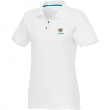 Logo trade mainostuote kuva: Beryl short sleeve women's organic recycled polo