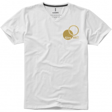 Logo trade mainostuote kuva: Kawartha short sleeve men's organic V-neck t-shirt