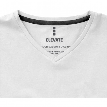 Logotrade mainoslahja tuotekuva: Kawartha short sleeve men's organic V-neck t-shirt
