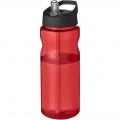 H2O Active® Eco Base 650 ml -urheilujuomapullo kaatonokkakannella, Punainen / tasainen musta