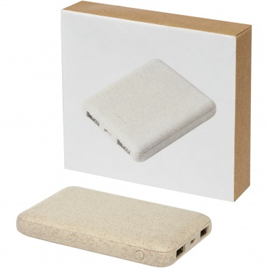 Logotrade liikelahjat mainoslahjat tuotekuva: Asama-varavirtalähde, 5 000 mAh, vehnänolkea