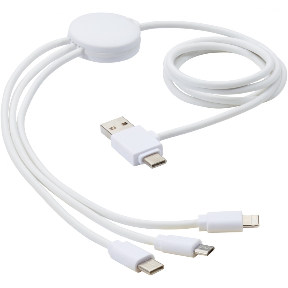 Logotrade mainostuote tuotekuva: Pure 5-in-1-latauskaapeli antibakteerisella lisäaineella