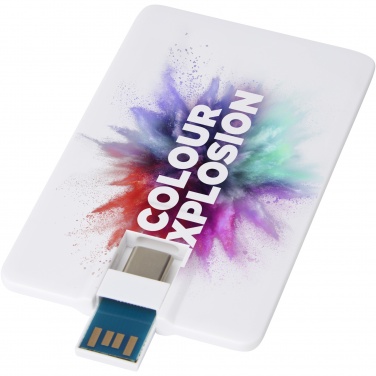 Logo trade mainoslahjat ja liikelahjat kuva: Duo Slim 64 Gt USB-asema, Type-C ja USB-A 3.0