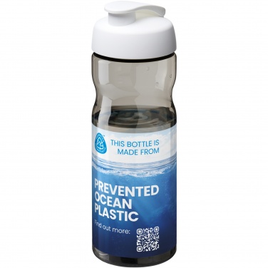 Logo trade mainoslahjat tuotekuva: H2O Active® Eco Base 650 ml:n urheilujuomapullo läppäkannella