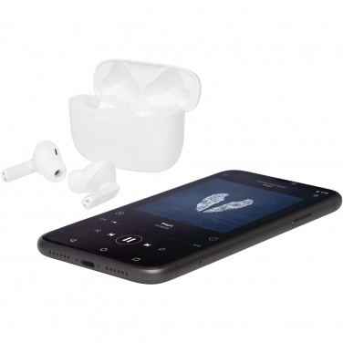 Logo trade mainoslahja kuva: Essos 2.0 True Wireless -nappikuulokkeet kotelossa, jotka muodostavat laiteparin automaattisesti