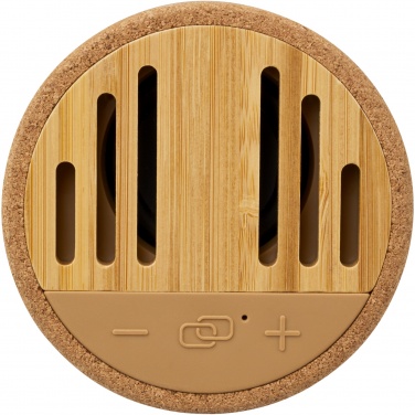 Logo trade mainostuote kuva: Cerris 5 W:n Bluetooth®-kaiutin korkkimateriaalia