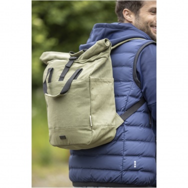 Logotrade mainoslahjat ja liikelahjat tuotekuva: Joey 15” GRS-kierrätetystä kankaasta valmistettu rullattava reppu kannettavalle tietokoneelle 15 l