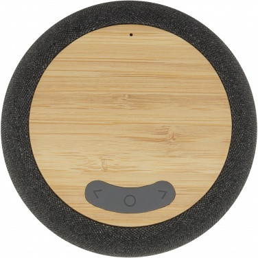 Logotrade mainoslahja tuotekuva: Ecofiber bambusta ja RPET-muovista valmistettu Bluetooth® -kaiutin ja langaton latausalusta