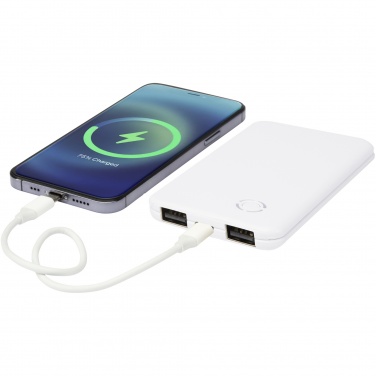 Logo trade liikelahja kuva: Slender dual ohut varavirtalähde, 4 000 mAh
