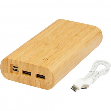 Logotrade liikelahja tuotekuva: Tulda-varavirtalähde, 20,000 mAh, bambua