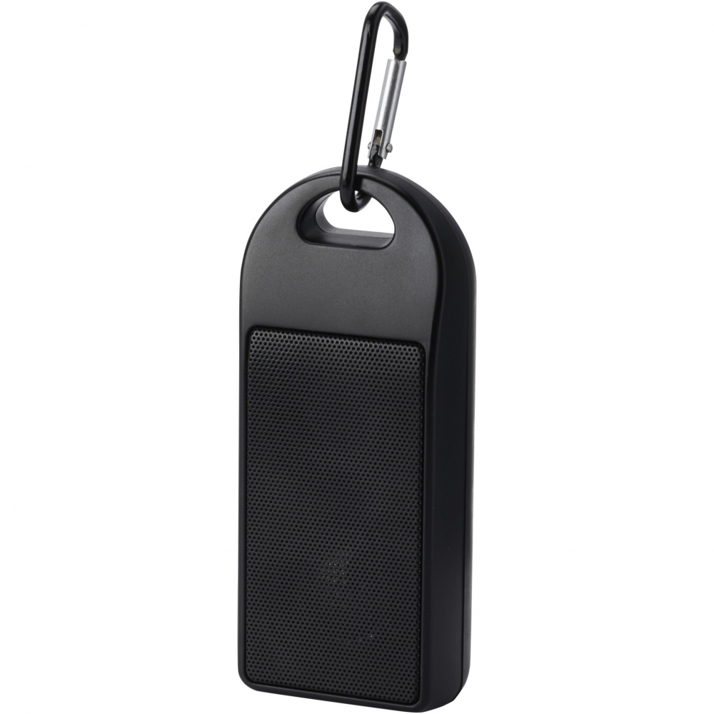 Logotrade mainostuote tuotekuva: Omni 3 W IPX4 RCS-kierrätetystä muovista valmistettu Bluetooth®-kaiutin