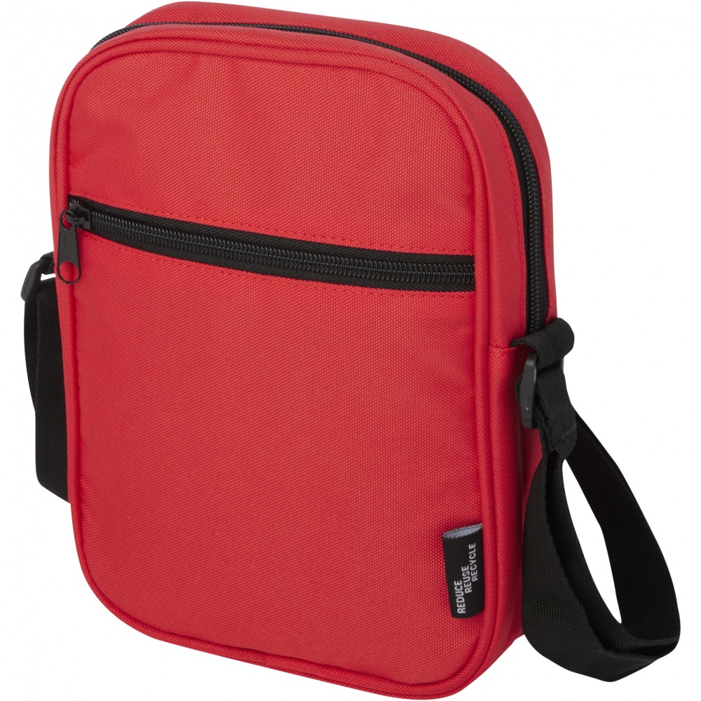 Logo trade mainoslahjat tuotekuva: Byron GRS-kierrätetystä materiaalista valmistettu crossbody-laukku 2 l