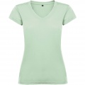 Victoria naisten lyhythihainen t-paita v-kaula-aukolla, Mist Green