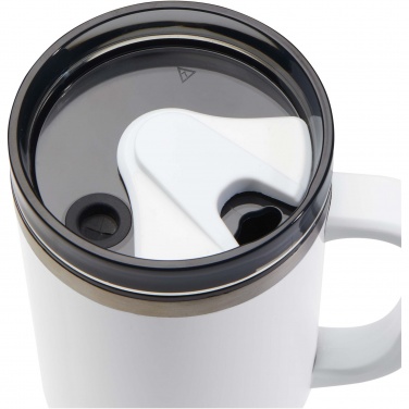 Logo trade liikelahjat mainoslahjat kuva: Melbourne 1 200 ml:n RCS-sertifioitu kierrätetty teräs, eristetty  muki pillillä