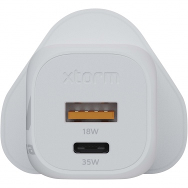Logotrade mainoslahjat kuva: Xtorm XEC035 GaN² Ultra 35 W seinälaturi – Iso-Britannian pistoke
