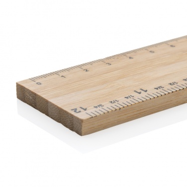 Logotrade liikelahja tuotekuva: Timberson ekstrapaksu 30cm kaksipuolinen bambuviivain