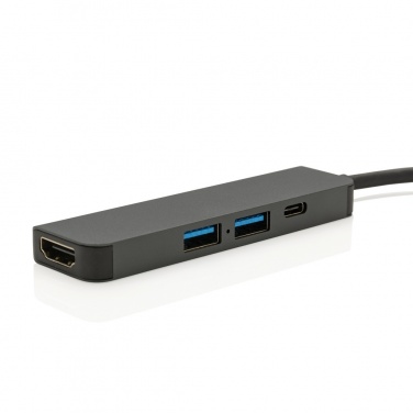 Logotrade liikelahjat mainoslahjat tuotekuva: Terra hub HDMI tulolla kierrätetystä alumiinista