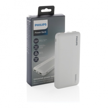 Logo trade mainoslahjat tuotekuva: Philips 10000mAh ohut varavirtalähde