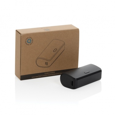 Logo trade mainoslahjat ja liikelahjat kuva: FlashCharge 5000mAh pikalatausvirtapankki RCS muovista
