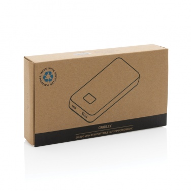 Logo trade liikelahjat tuotekuva: Gridley 20000mAh 65W tietokonevirtapankki RCS muovista