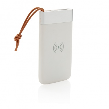 Logotrade liikelahja tuotekuva: Aria 8000 mAh 5 W:n langaton varavirtalähde