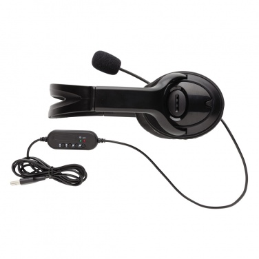 Logo trade liikelahja kuva: Työheadset johdolla
