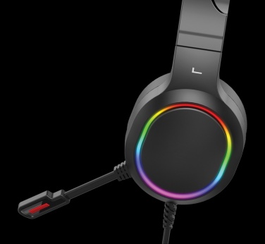 Logo trade mainoslahjat tuotekuva: RGB pelikuulokkeet
